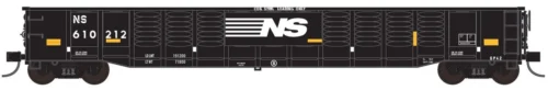 Trainworx 25213-08 - 52’6″ Corrugated Gondola Norfolk Southern (NS) 610212 - N Scale