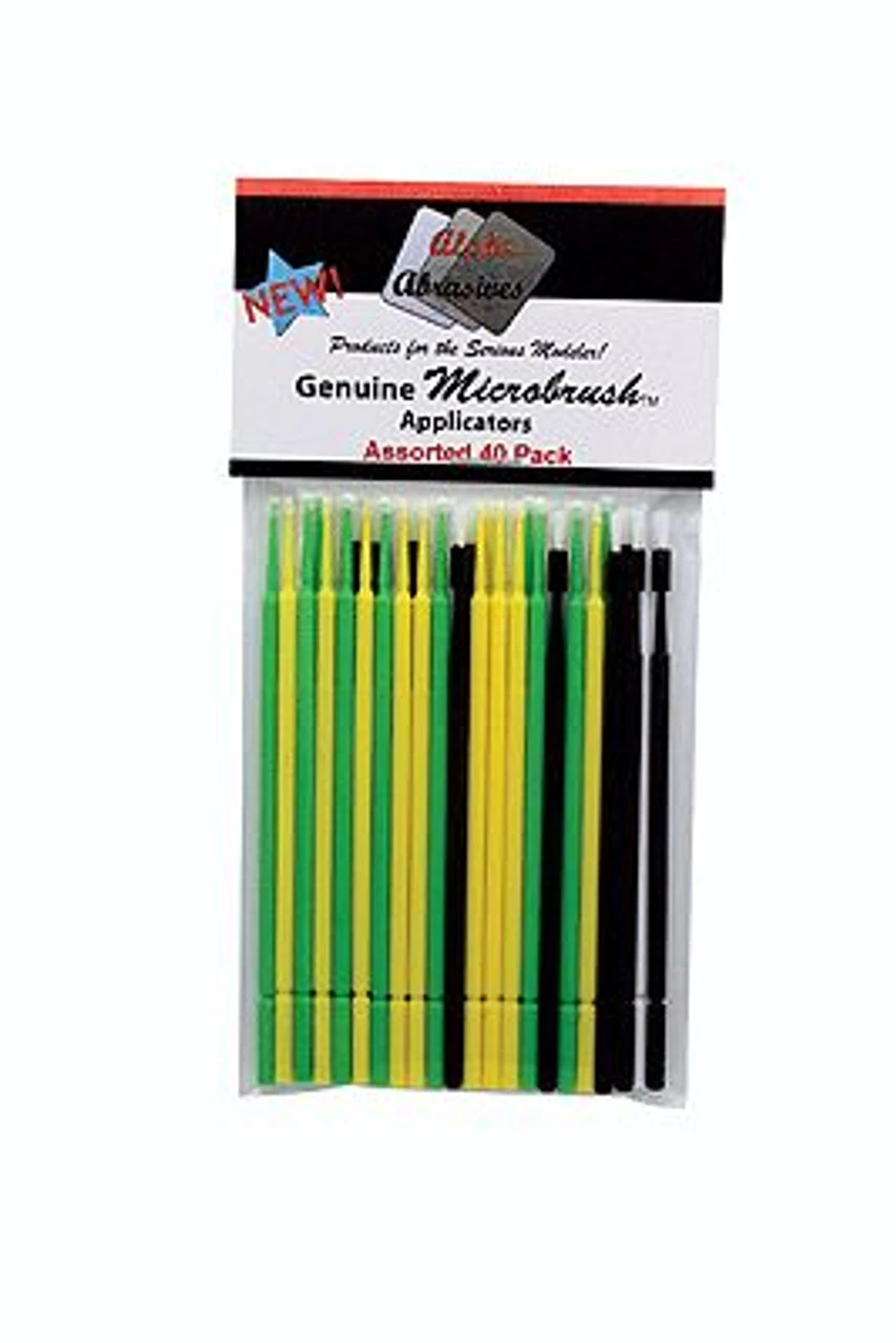 Alpha Abrasives 1400 - Assorted Applicator Brushes - Microbrush(R) 10 Each Of Ultrabrush, Fine, Regular & Superfine 3 Alpha Abrasives 1400 - Assorted Applicator Brushes - Microbrush(R) 10 Each Of Ultrabrush, Fine, Regular & Superfine