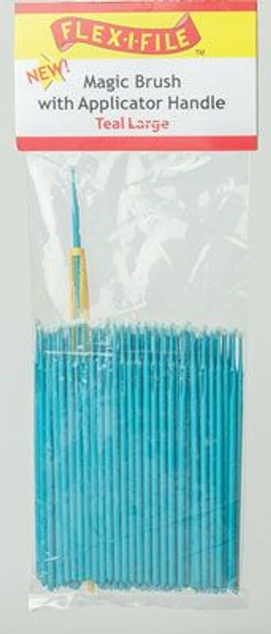 Flex-i-File M930004B - Magic Brush Bulk Pack - Large (teal) Pkg(100) 3 Flex-i-File M930004B - Magic Brush Bulk Pack - Large (teal) Pkg(100)