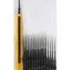 Flex-i-File N934002 - Nano Brush - Long Tip & 1 Applicator Handle/Holder (black) Pkg(24)) -Model Train Hub flx232 n934002 18161.1679795781
