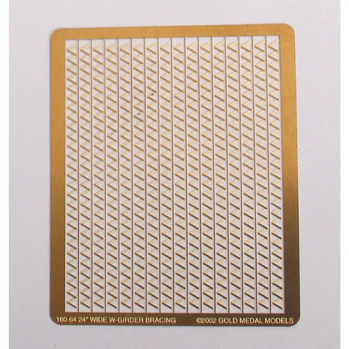 Gold Medal Models 160-64 - 24" Wide W-Bracing For Steel Girders (800 Scale Feet)