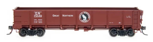InterMountain 35010-45 - General Service Drop Bottom Gondola - Steel Sides Great Northern (GN) 75736 - HO Scale