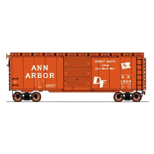 InterMountain 45428-05 - 40' PS-1 Boxcar Ann Arbor Railroad (AA) 1409 - HO Scale