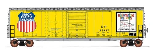 InterMountain 45636-02 - 50' PS-1 Double Door Boxcar Union Pacific (UP) 167740 - HO Scale