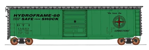 InterMountain 45951-05 - 50' PS-1 Single Door Boxcar Detroit, Toledo And Ironton (DTI) 18077 - HO Scale