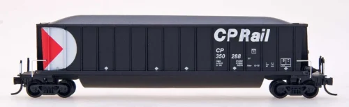 InterMountain 67101-85 - Bathtub Coal Gondola - (Multimark Black) Canadian Pacific (CP) 350017 - N Scale
