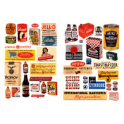 JL Innovative 682 - Household Posters & Signs 1940's And 50's - N Scale