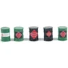 JL Innovative 722 - Custom Oil Barrels REA Black/Green(5) - HO Scale -Model Train Hub jli722 73636.1671411246
