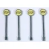 JL Innovative 852 - Custom Stop Sign Yellow Pre-1958 (4) - HO Scale -Model Train Hub jli852 87596.1671411254