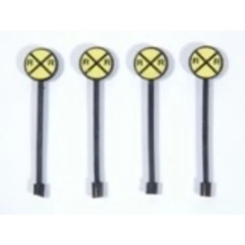 JL Innovative 853 - Custom RR Crossing Warning Signs (4) - HO Scale