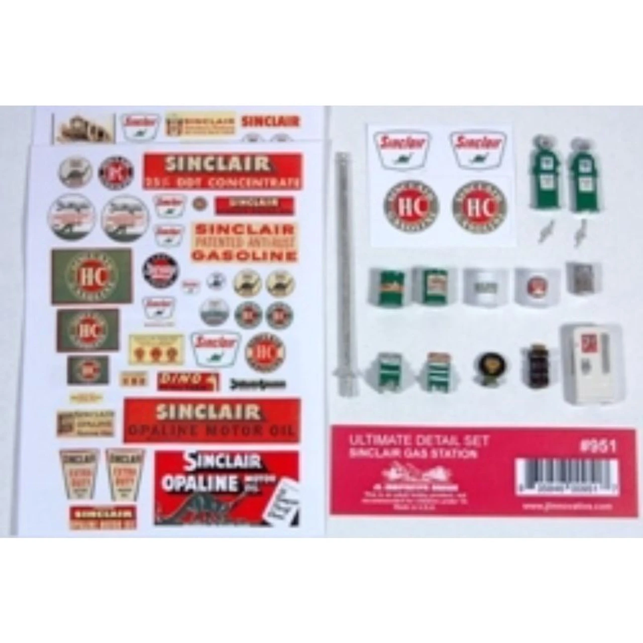 JL Innovative 951 - Ultimate Detail Set Sinclair Gas Station - HO Scale 3 JL Innovative 951 - Ultimate Detail Set Sinclair Gas Station - HO Scale