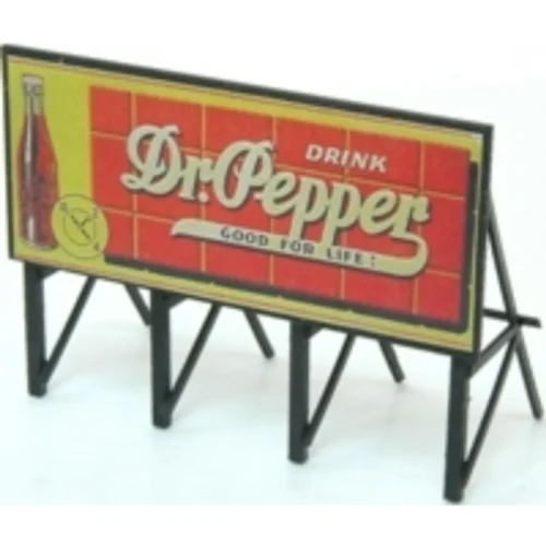 JL Innovative 984 - Custom Billboard Dr. Pepper 40's - 50's - HO Scale