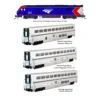 Kato 10-1788 - ALC-42 & Superliner Phase VI 4-Unit “Starter Series” Set Amtrak (AMTK) - N Scale