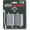 Kato 2-105 - 60mm (2 3/8") Straight Track [4 Pcs] - HO Scale -Model Train Hub kat2 105 75697.1671411409