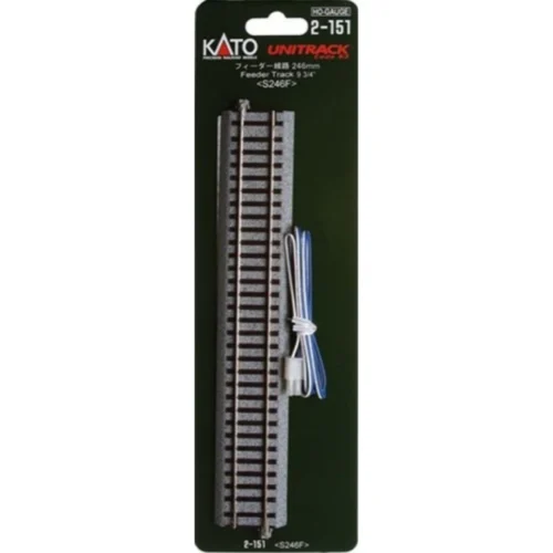 Kato 2-151 - 246mm (9 3/4") Feeder Track [1 Pc] - HO Scale