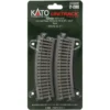 Kato 2-280 - 370mm (14 9/16") Radius 22.5º Curve Track [4 Pcs] - HO Scale -Model Train Hub kat2 280 93142.1671411412