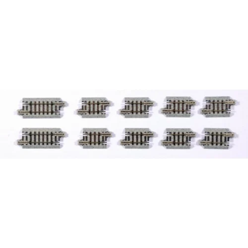 Kato 20-091 - Short Track Assortment 29mm (1 1/8") [8 Pcs], 45.5mm (1 3/4") [2 Pcs] - N Scale