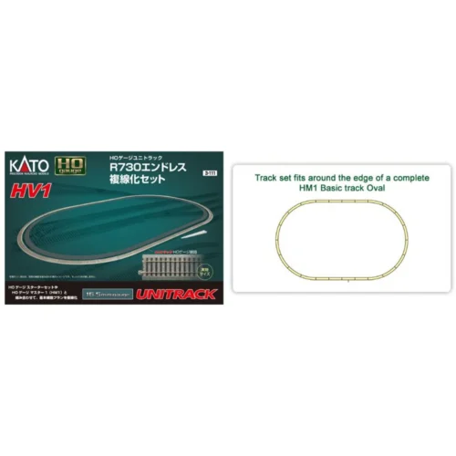 Kato 3-111 - HV1 R730 Outer Track Oval Set - HO Scale