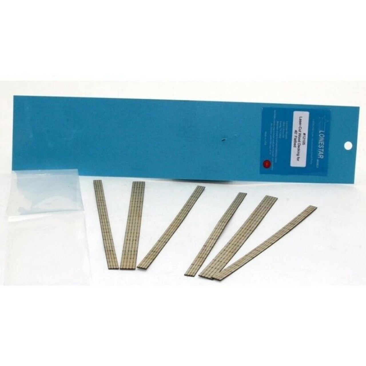 Lonestar Model 12105 - 40' Flatbed Laser-Cut Wood Decking - 2pc - HO Scale 3 Lonestar Model 12105 - 40' Flatbed Laser-Cut Wood Decking - 2pc - HO Scale