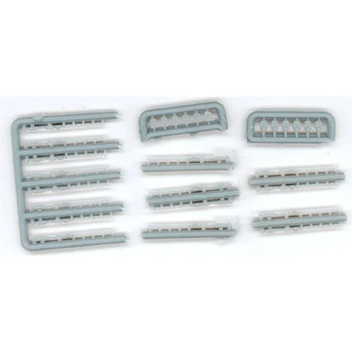 Lonestar Model 12108 - Load Tie Downs; 15 Chain W/Rachet & 12 Roll-Up Tie Downs - HO Scale Kit