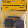 Micro Engineering 80-200 - Warehouse Overhead Door 4pcs - N Scale -Model Train Hub me80200 73770.1680631113