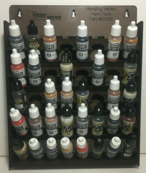 Motrak Models 52003 - Hanging Vallejo Paint Rack - Medium - Multi Scale Kit