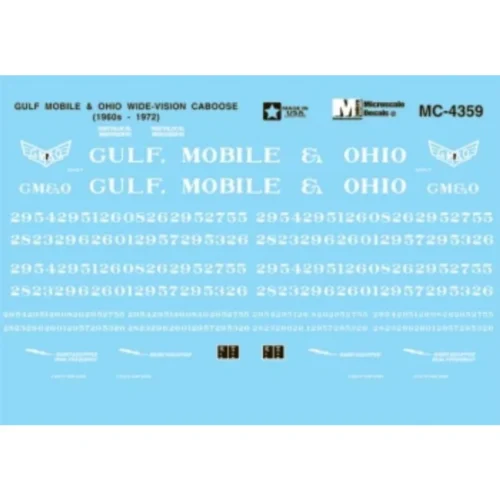 Microscale MC-4359 - GM&O Cabooses - HO Scale