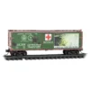 Micro-Trains Line 03900272 - 40' Double-Sheath Wood Box Car United States Army (USA) War Of The Worlds Car #3 - N Scale -Model Train Hub mtl03900272 29502.1686169051
