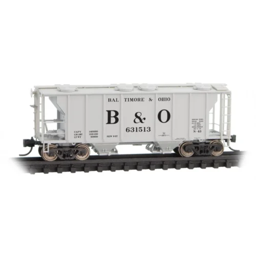 Micro-Trains Line 09500041 - PS-2 2-Bay Covered Hopper Baltimore & Ohio (B&O) 631513 - N Scale