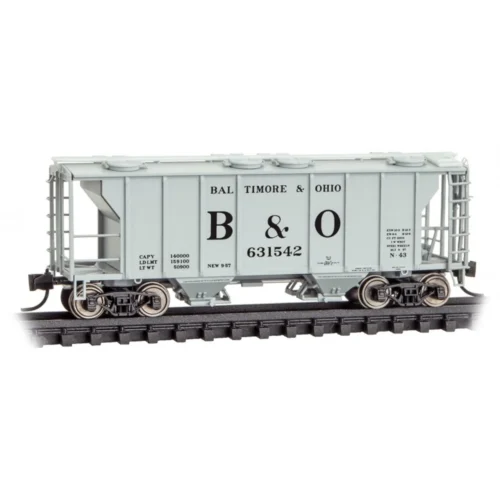 Micro-Trains Line 09500042 - PS-2 2-Bay Covered Hopper Baltimore & Ohio (B&O) 631542 - N Scale