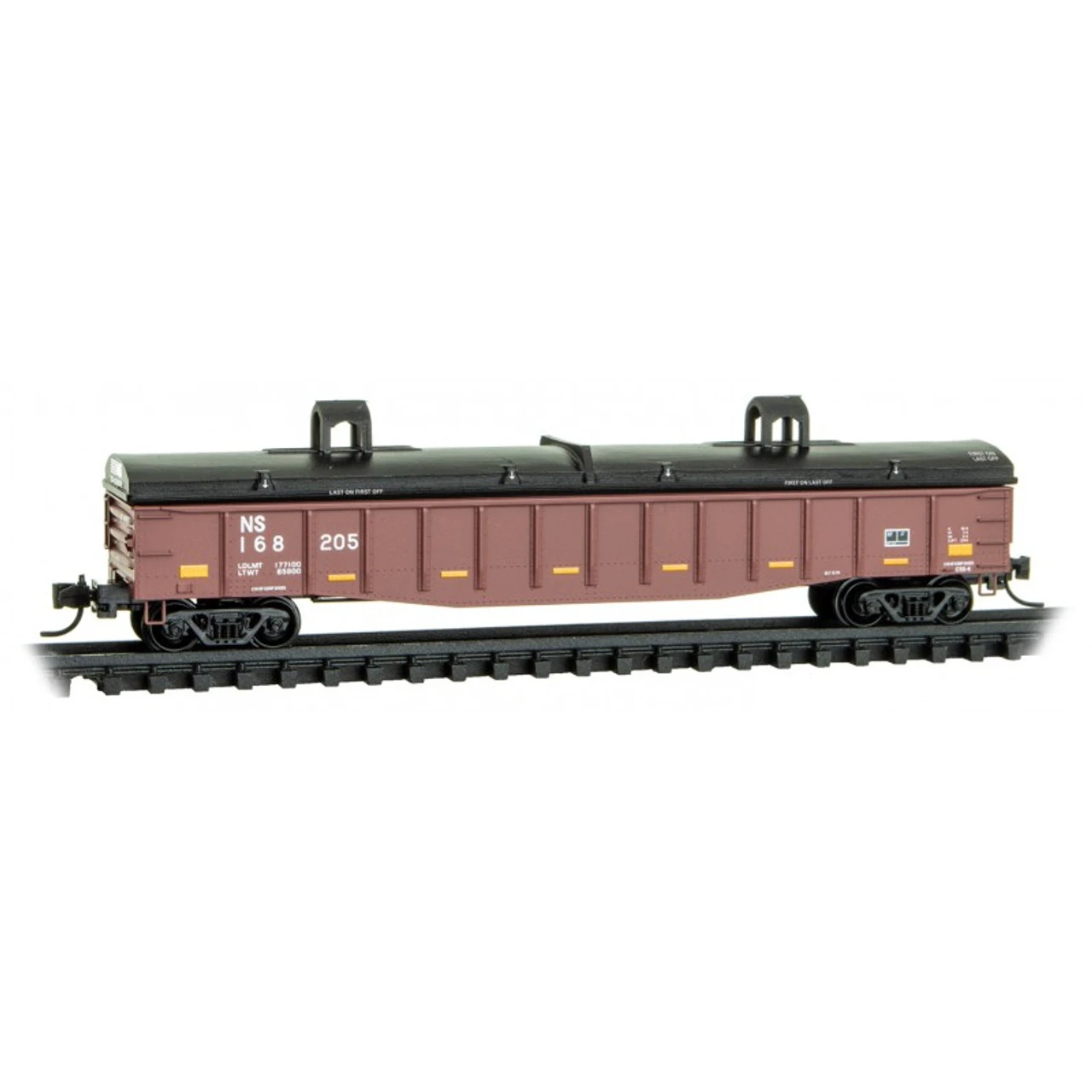Micro-Trains Line 10500462 - 50' Gondola W/ Cover Norfolk Southern (NS) 168209 - N Scale 3 Micro-Trains Line 10500462 - 50' Gondola W/ Cover Norfolk Southern (NS) 168209 - N Scale