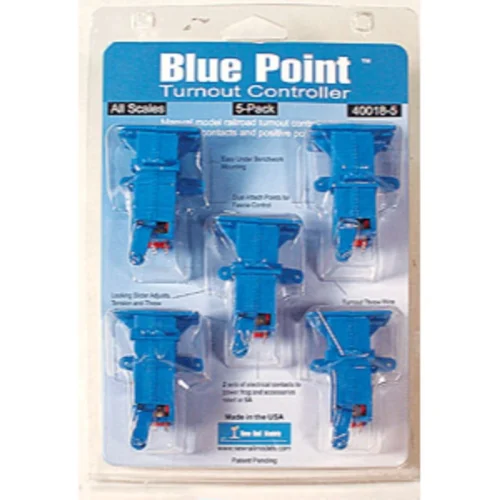 New Rail Models 400185 - Blue Point Turnout Controller 5 Pack - Multi Scale