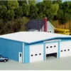 Pikestuff 541-0019 - Fire Station - HO Scale Kit -Model Train Hub pks0019 51761.1645223792