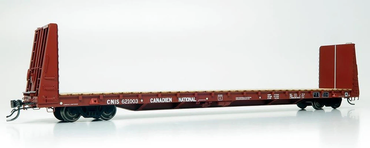 Rapido 147004A - Marine Industries 66' Bulkhead Flatcar Canadian National (CNIS) 621031 - HO Scale 3 Rapido 147004A - Marine Industries 66' Bulkhead Flatcar Canadian National (CNIS) 621031 - HO Scale