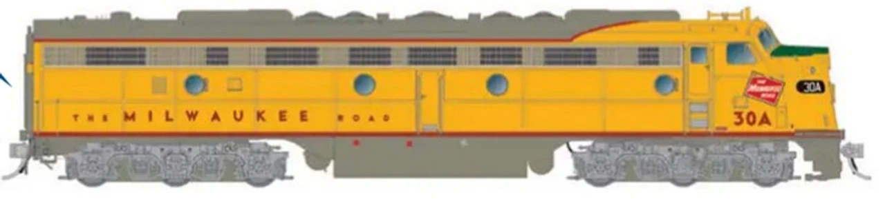 Rapido 28554 - EMD E8A W/ LokSound 5 Sound & DCC Milwaukee Road (MILW) 30A - HO Scale 3 Rapido 28554 - EMD E8A W/ LokSound 5 Sound & DCC Milwaukee Road (MILW) 30A - HO Scale