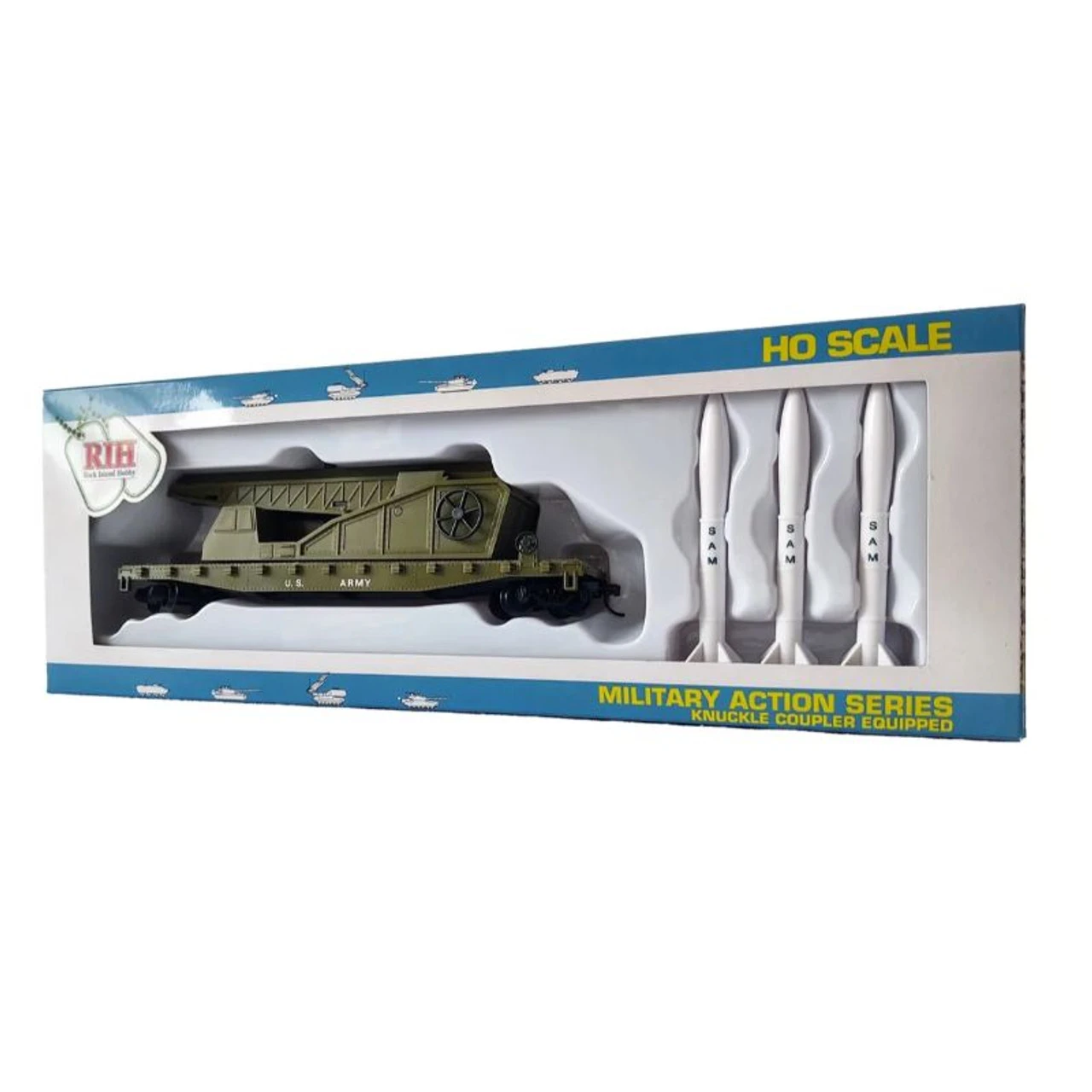 Rock Island Hobby 032180 - US Army Missile Launch Car With Missiles - HO Scale 3 Rock Island Hobby 032180 - US Army Missile Launch Car With Missiles - HO Scale