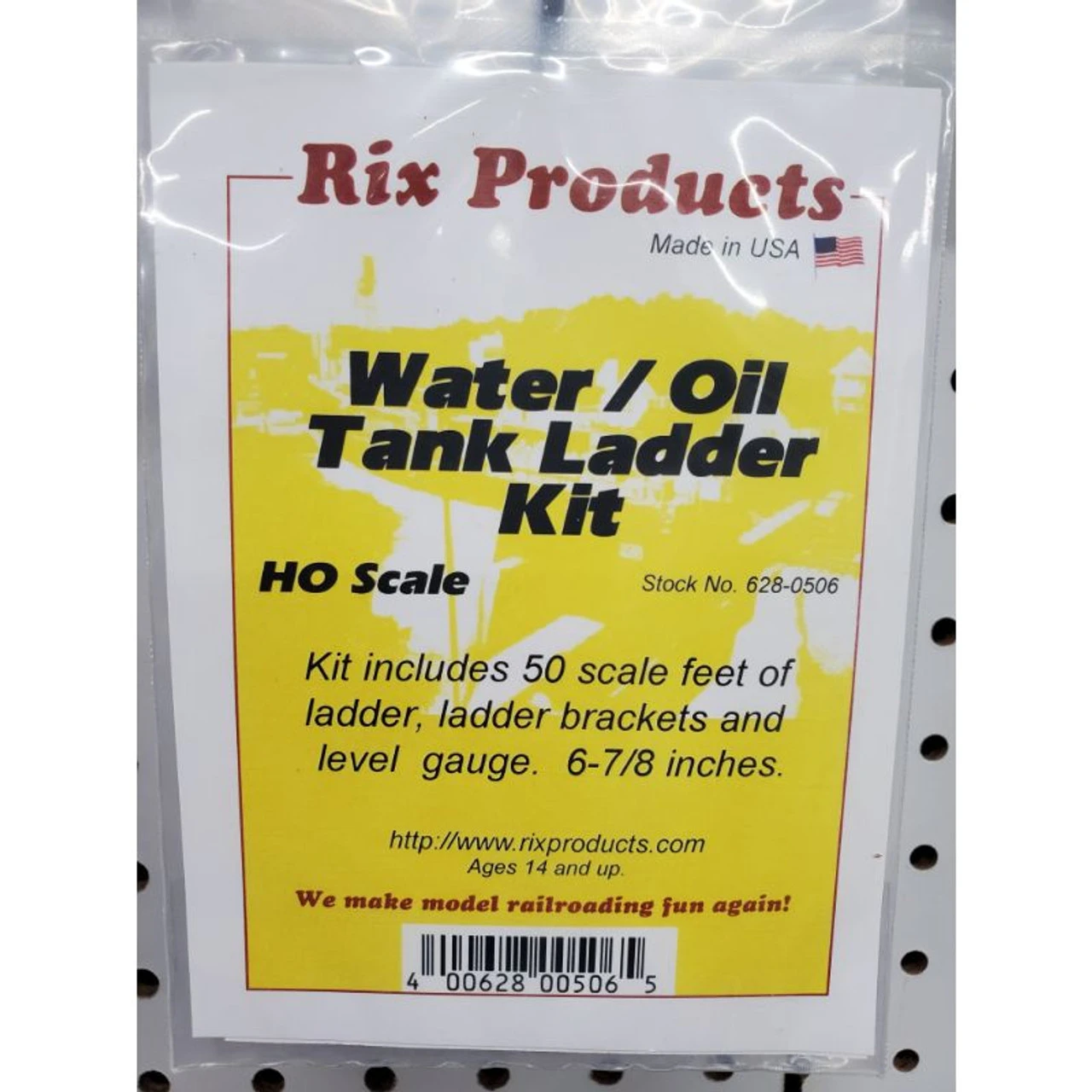 Rix Products 0506 - Water / Oil Tank Ladder Kit - HO Scale Kit 3 Rix Products 0506 - Water / Oil Tank Ladder Kit - HO Scale Kit