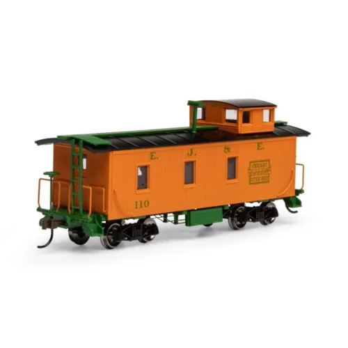 Athearn Roundhouse 11715 - 3 Window Caboose Elgin, Joliet & Eastern (EJ&E) 110 - HO Scale