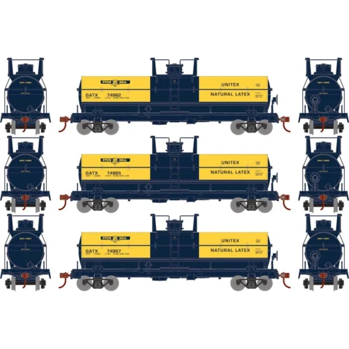 Athearn Roundhouse 73000 - Chemical Tank Car Stein Hall (GATX) 74962, 74965, 74967 - HO Scale