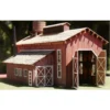 RslaserKits 2003 - Single Stall Engine House With Doors - HO Scale Kit -Model Train Hub rsl2003 00222.1673902674