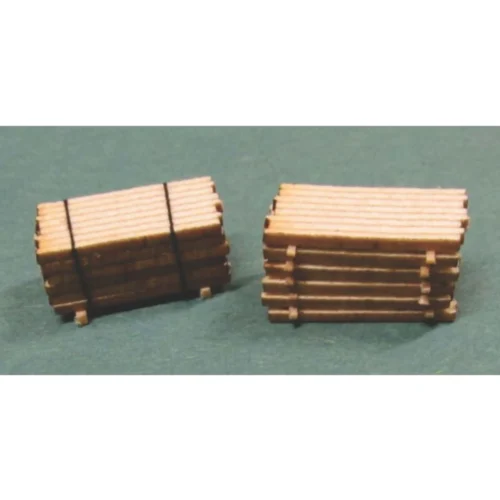 RslaserKits 2523 - Lumber Stacks - 16 Foot Long - HO Scale Kit