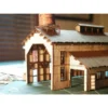 RslaserKits 3004 - Single Stall Engine House (Without Doors) - N Scale Kit -Model Train Hub rsl3004 24424.1673902904