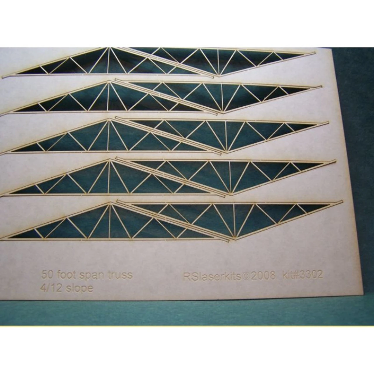 RslaserKits 3302 - Trusses (50 Foot) - N Scale Kit 3 RslaserKits 3302 - Trusses (50 Foot) - N Scale Kit
