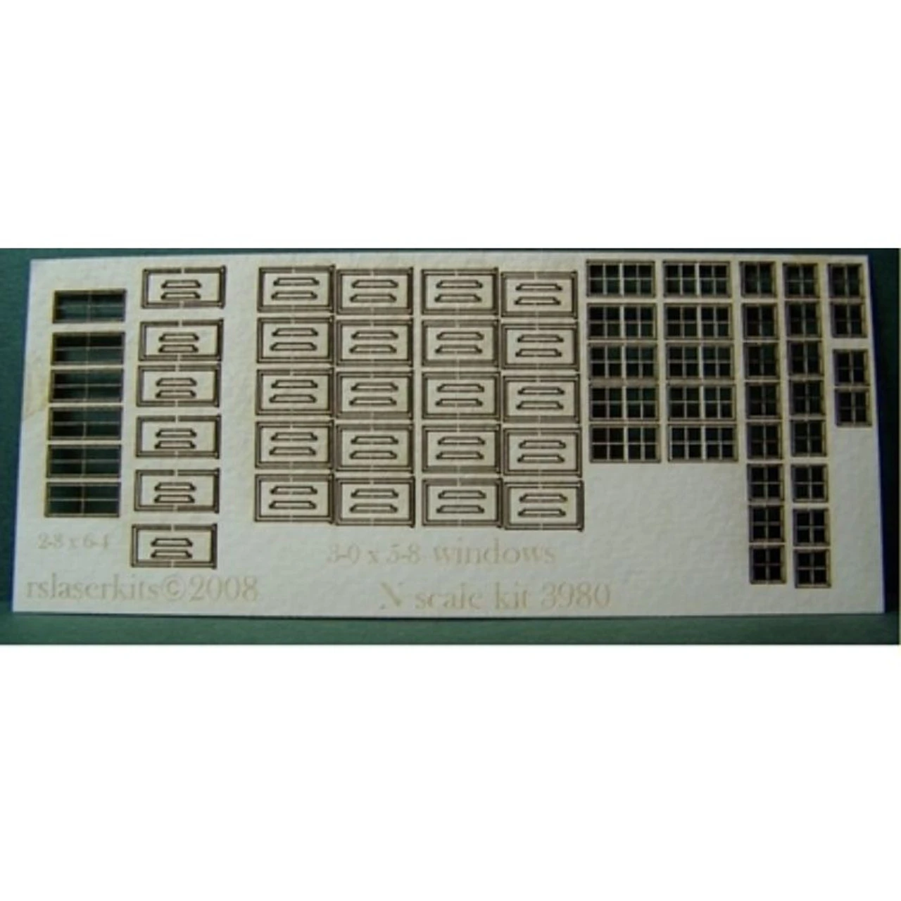 RslaserKits 3980 - Windows - N Scale Kit 3 RslaserKits 3980 - Windows - N Scale Kit