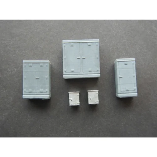 Showcase Miniatures 2198 - Trackside Cabinets - HO Scale Kit