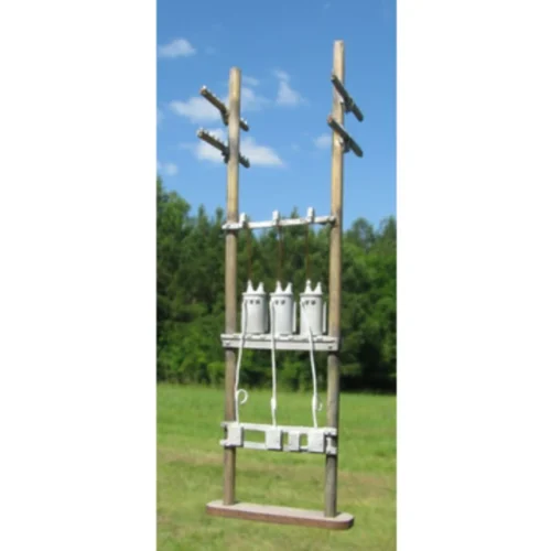 Showcase Miniatures 534 - 40ft Down-line Regulator Assembly (Wood Poles) - N Scale Kit