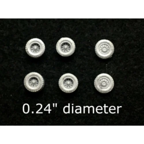 Showcase Miniatures W24001 - Medium Duty Alloy Wheels - N Scale Kit