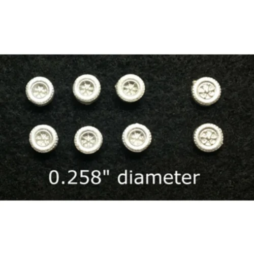 Showcase Miniatures W25003 - Tri-Axle Heavy Duty Cast Wheels - N Scale Kit