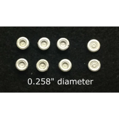 Showcase Miniatures W25004 - Tri-Axle Heavy Duty Alloy Wheels - N Scale Kit