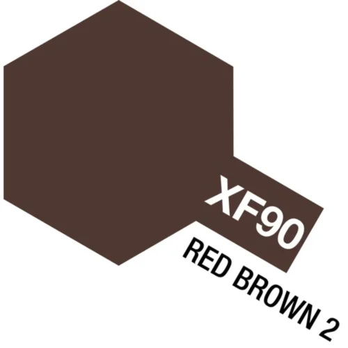 Tamiya 81790 - Acrylic Mini XF-90 Red Brown 10ml Bottle